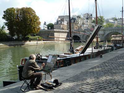 Anatoly Perevishko sur le quai de Seine