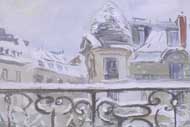 Filimonova Anna Balcon sour la neige aqurelle
