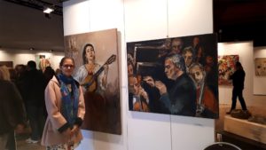 oeuves d'Anna Filimonova à l'exposition de l'Académie Boitat 